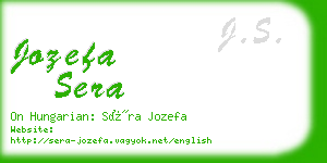 jozefa sera business card